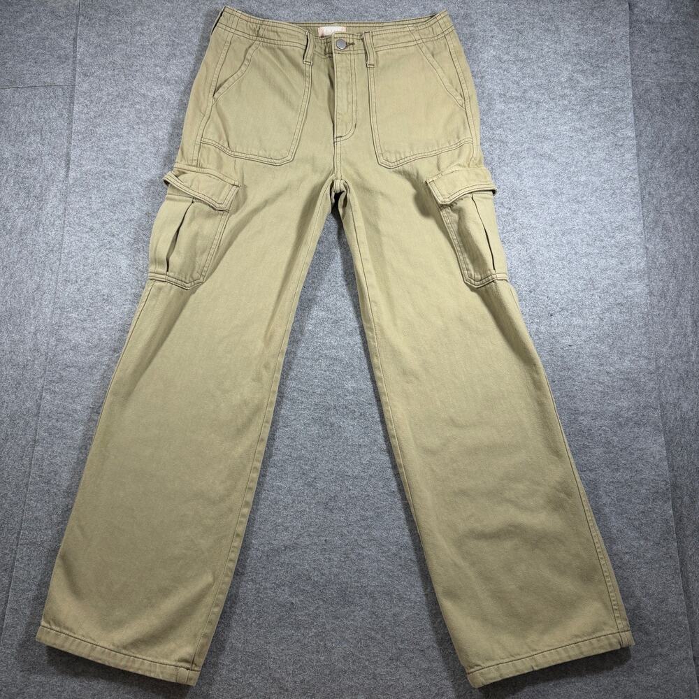 Altar'd State Cargo Pants Womens 29 Khaki Tan Cotton Relaxed Fit Utility Casual